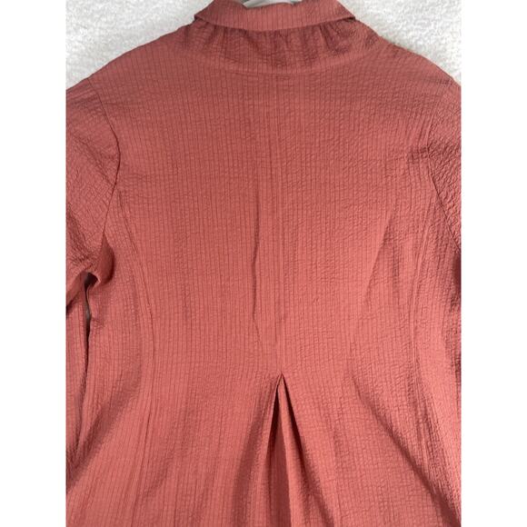 Soft Surroundings Crepe Tunic Womens Large Plein Air Button Down Long Sleeve - Picture 12 of 15
